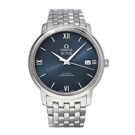 omega de ville co-axial stainless steel men's watch|de ville prestige steel watch.